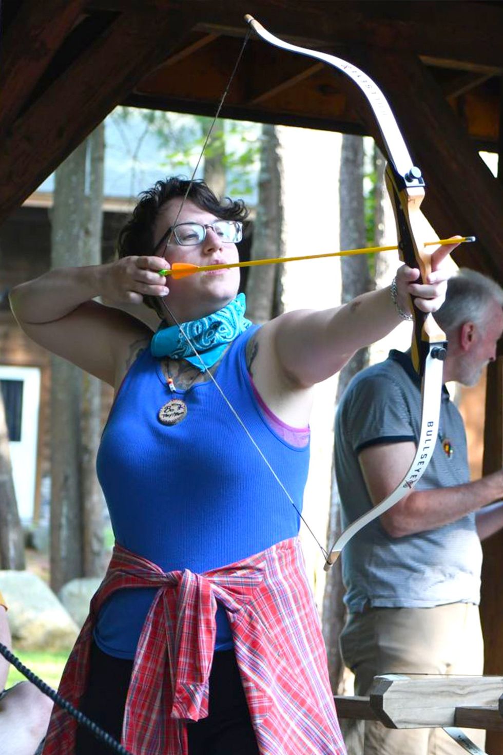 LGBTQ+ adults having fun at adult summer camp