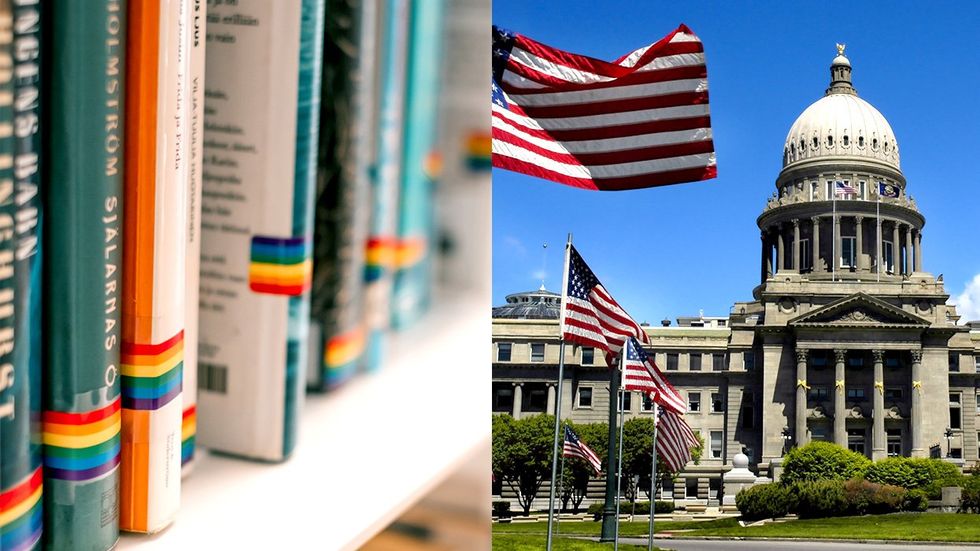 LGBTQ Books Banned Idaho State capitol building