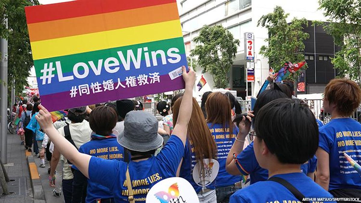 LGBTQ+ demonstration in Japan