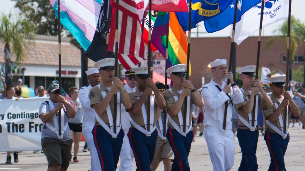 LGBTQ military at Pride parade