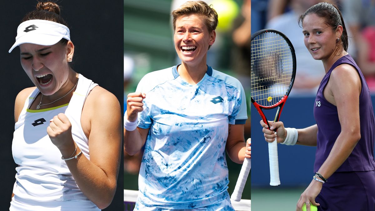 LGBTQ+ professional tennis players Emina Bektas​ Demi Schuurs and Daria Kasatkina