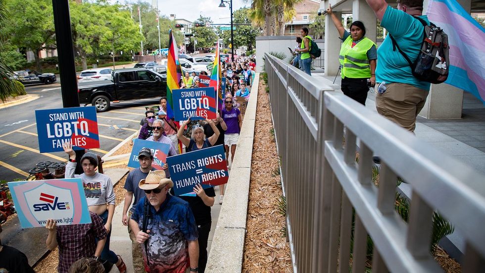 LGBTQ+ rights protest in Florida