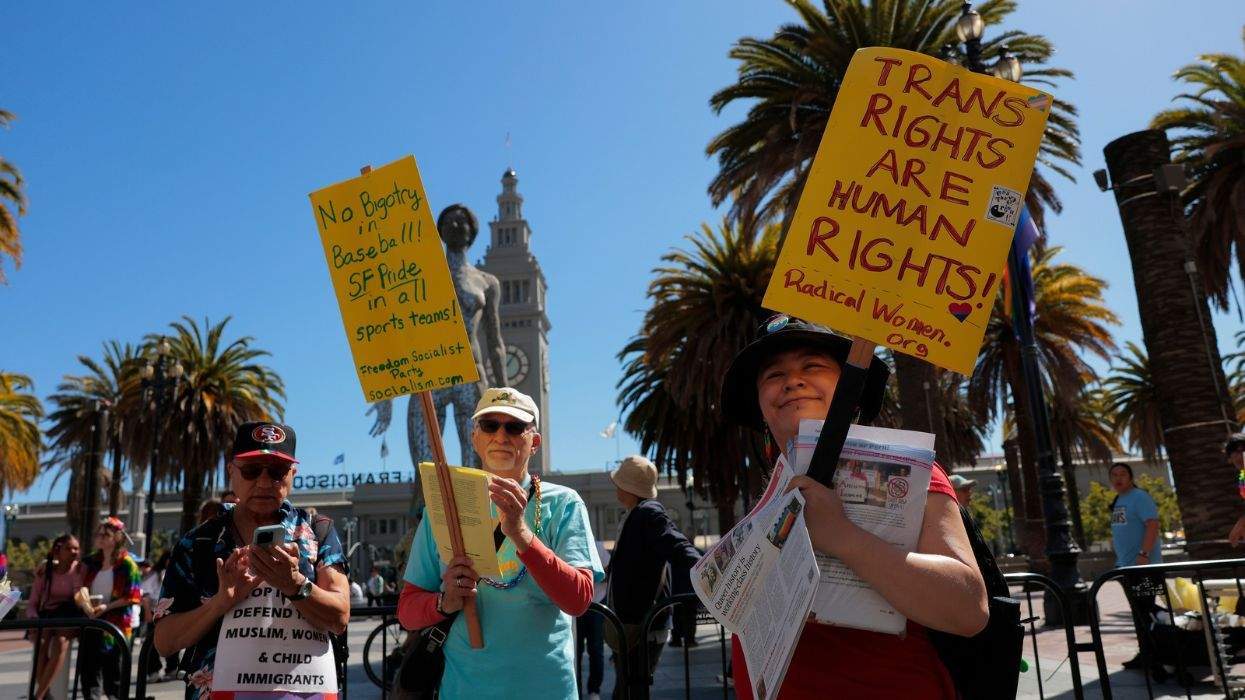 lgbtq+ rights supporters in san francisco