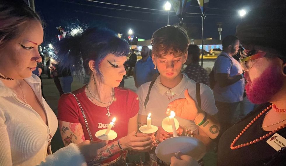LGBTQ+ supporters at Oklahoma City candlelight vigil for Nex Benedict, nonbinary teen who died after bathroom beating