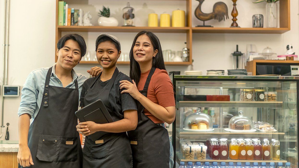 LGBTQIA bakery owner and staff