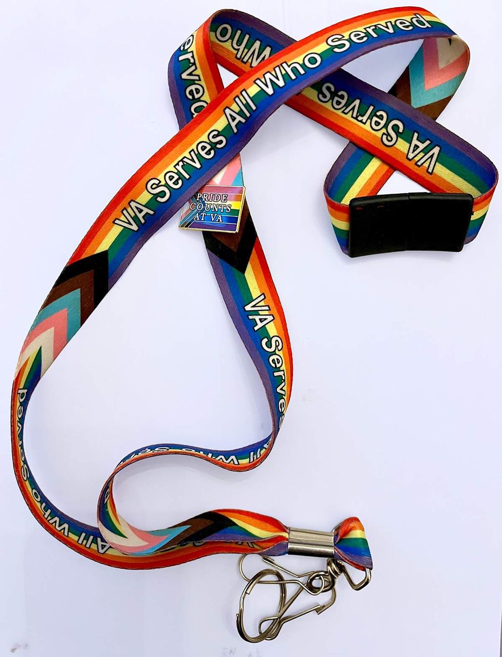 LGBTQIA pride Rainbow Lanyard for work badge
