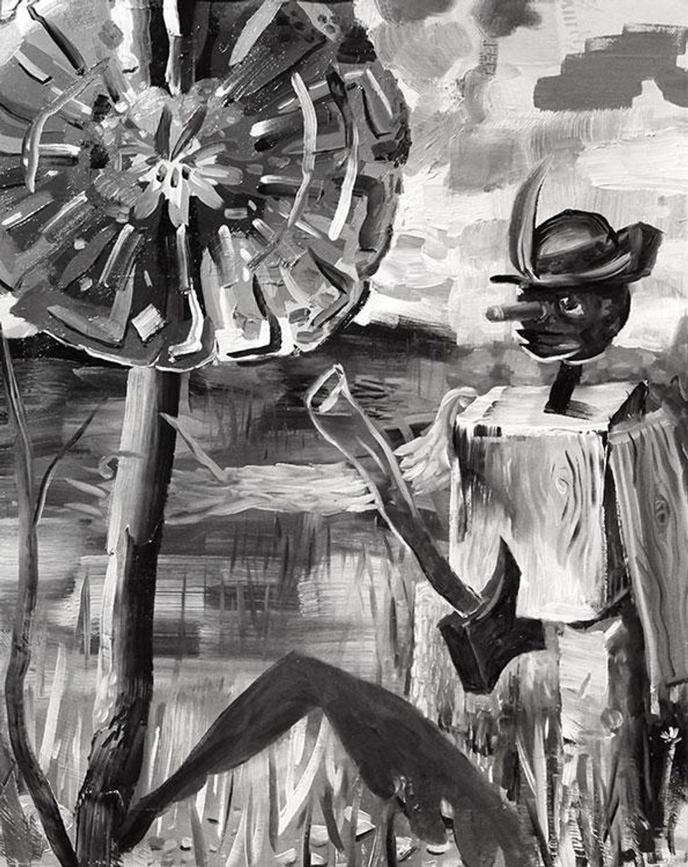 Liam Cole, "Pinocchio With Dandelion"