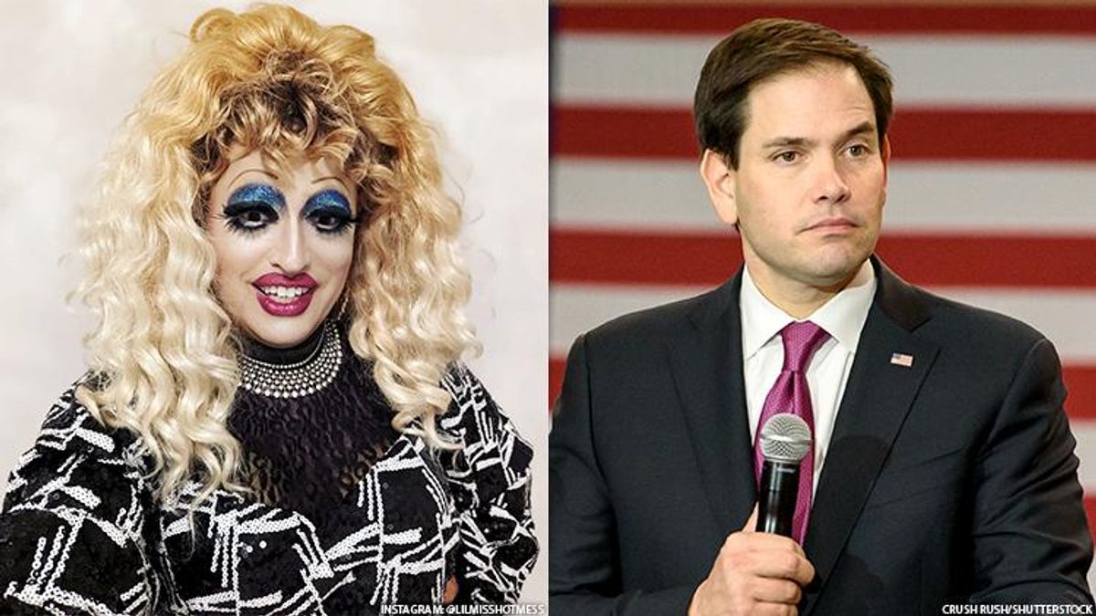 Lil Miss Hot Mess and Marco Rubio