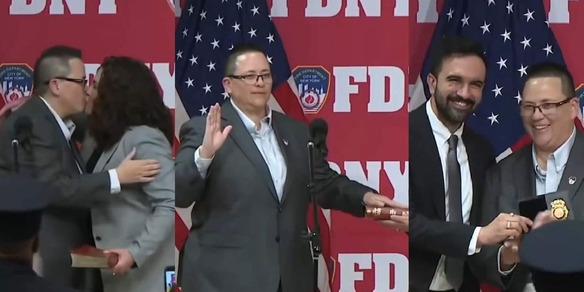 Zohran Mamdani swears in Lillian Bonsignore as first out lesbian FDNY commissioner