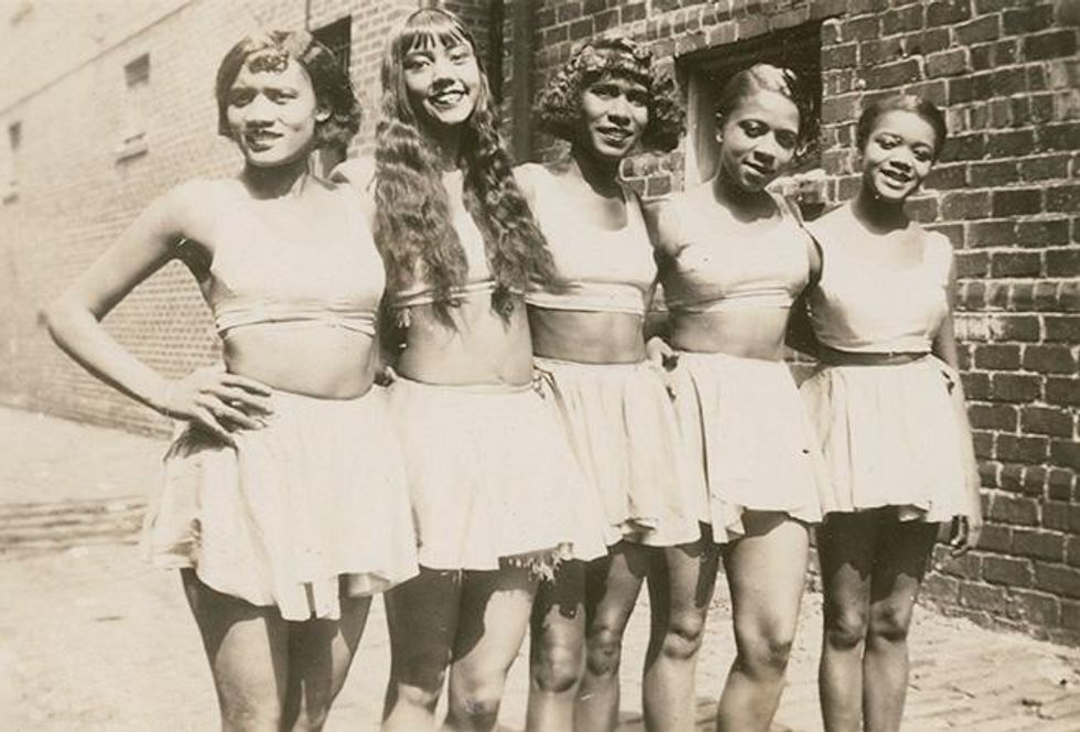 Lily Yuen with fellow performers.