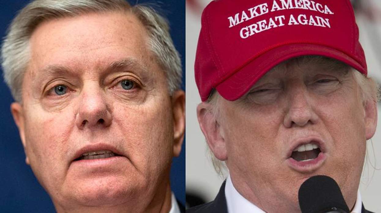 Lindsey Graham and Donald Trump