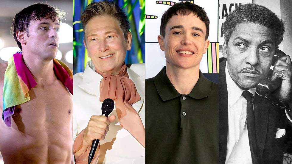 ​list photo gallery pride quotes including Tom Daley kd lang elliot page Bayard Rustin 