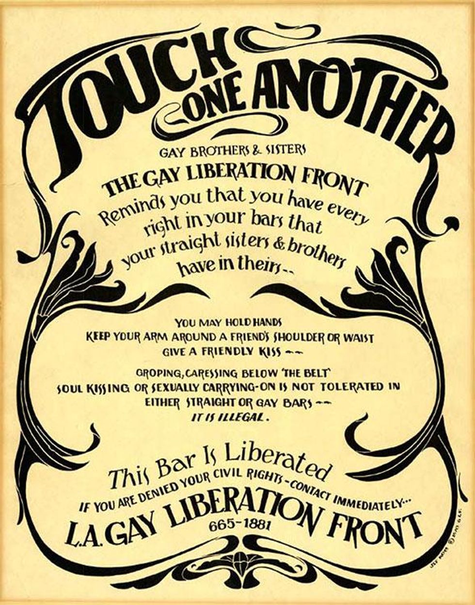 Los Angeles Gay Liberation Front Poster, 1970. Courtesy of ONE Archives at USC Libraries.
