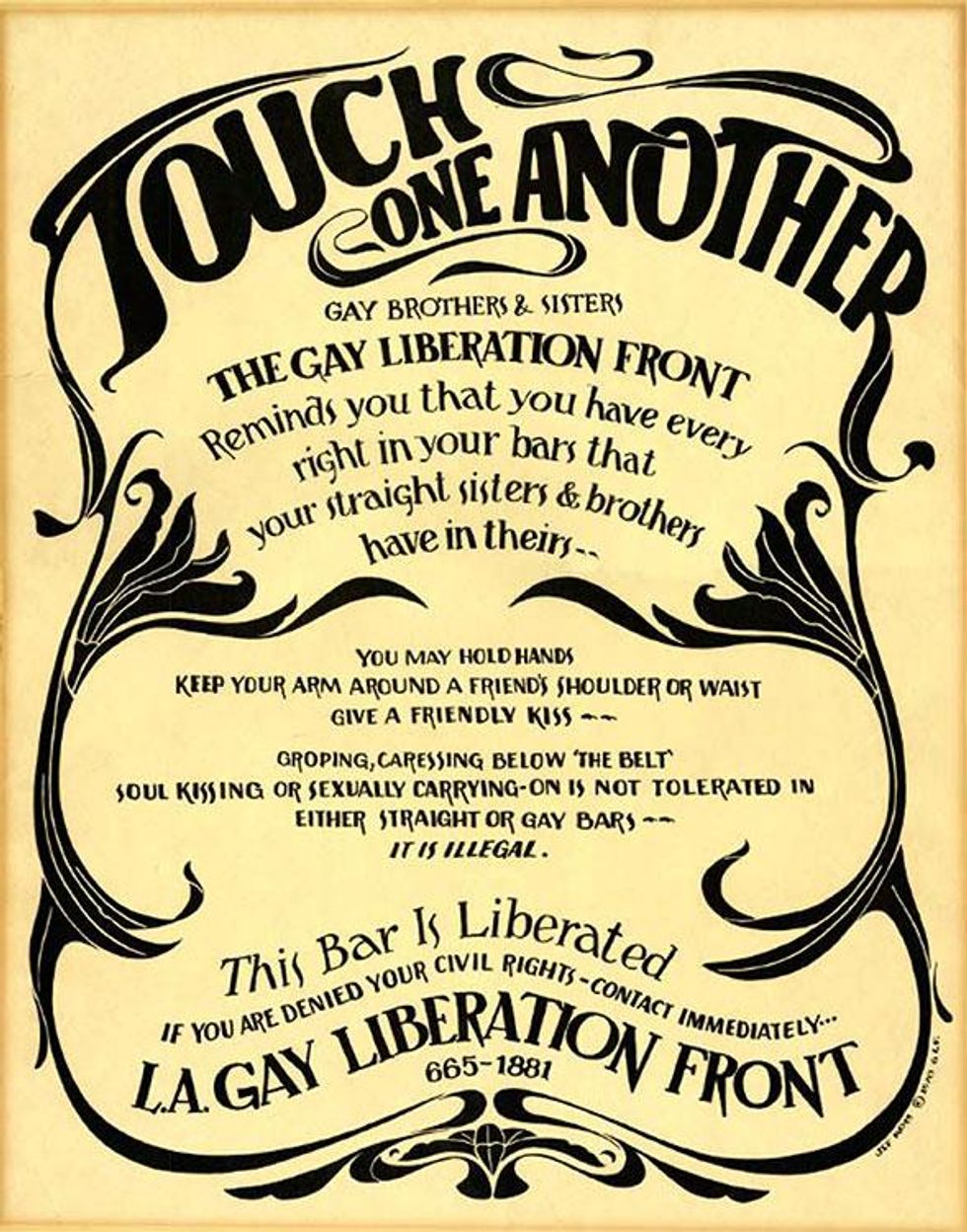 Los Angeles Gay Liberation Front Poster, 1970. Courtesy of ONE Archives at USC Libraries.