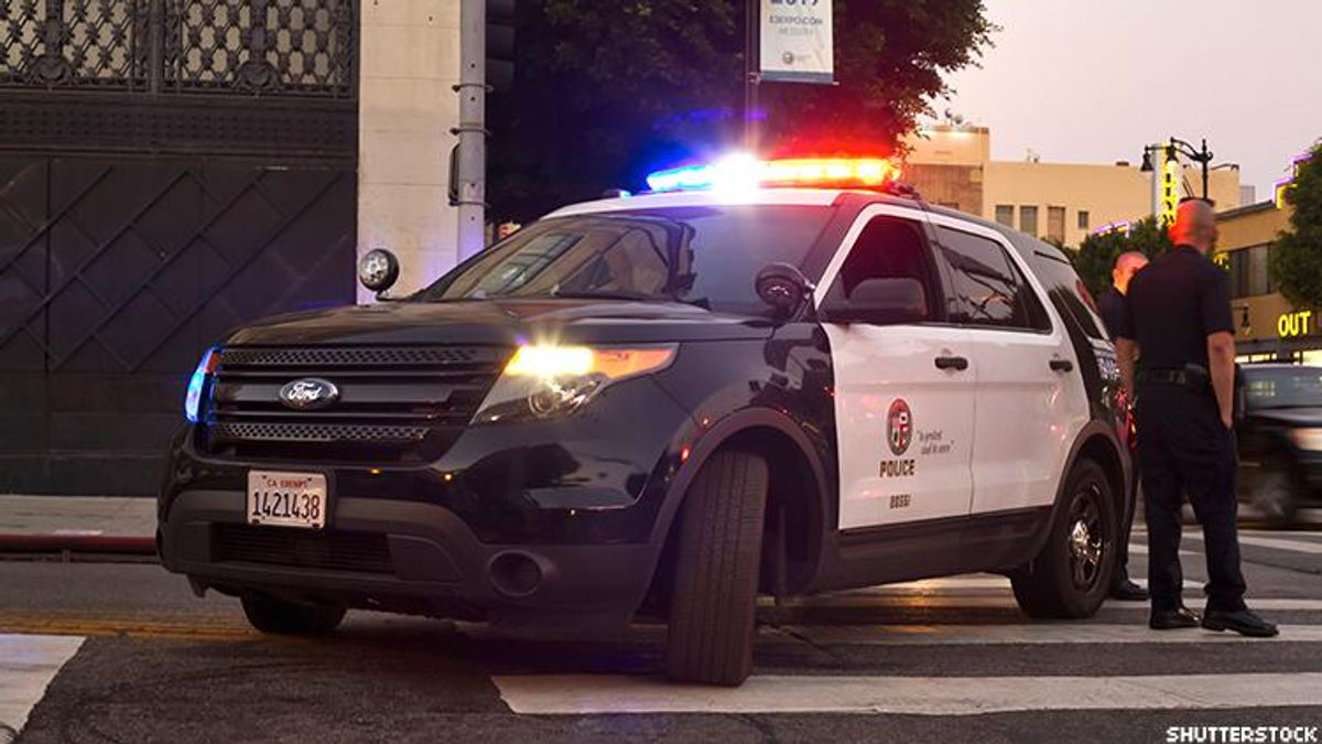 Los Angeles police car