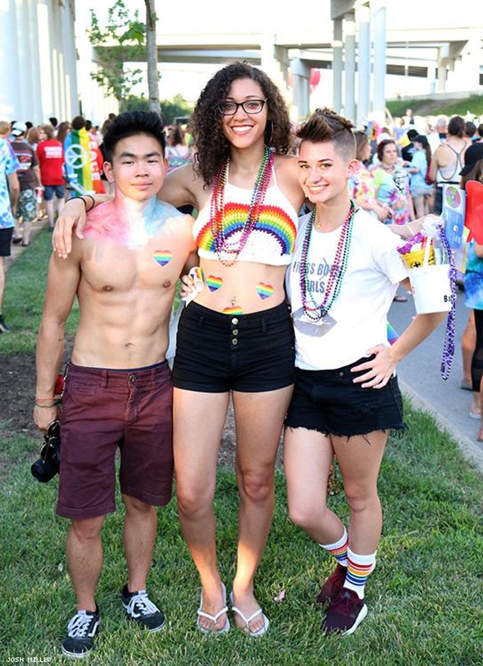 "Love is love, no matter what sex, color, race, gender. It's all the same," said celebrant Ebony Lowman