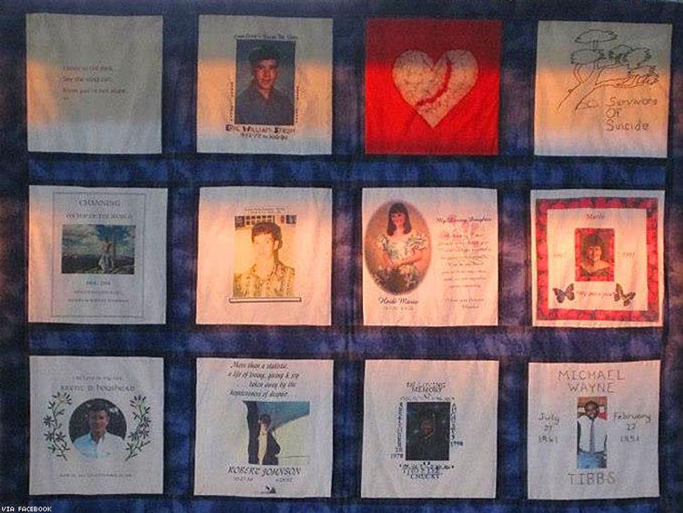 "Love Never Dies" Memorial Quilt