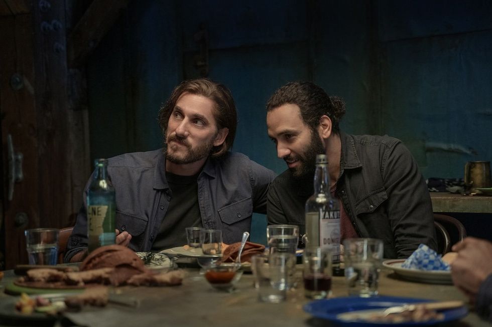 Luca Marinelli as Nicky and Marwan Kenzari as Joe in The Old Guard 2