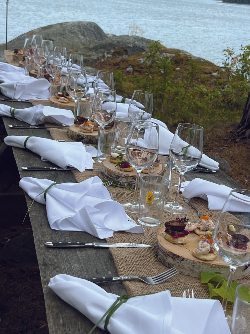 Lunch on the island of Finnhamn