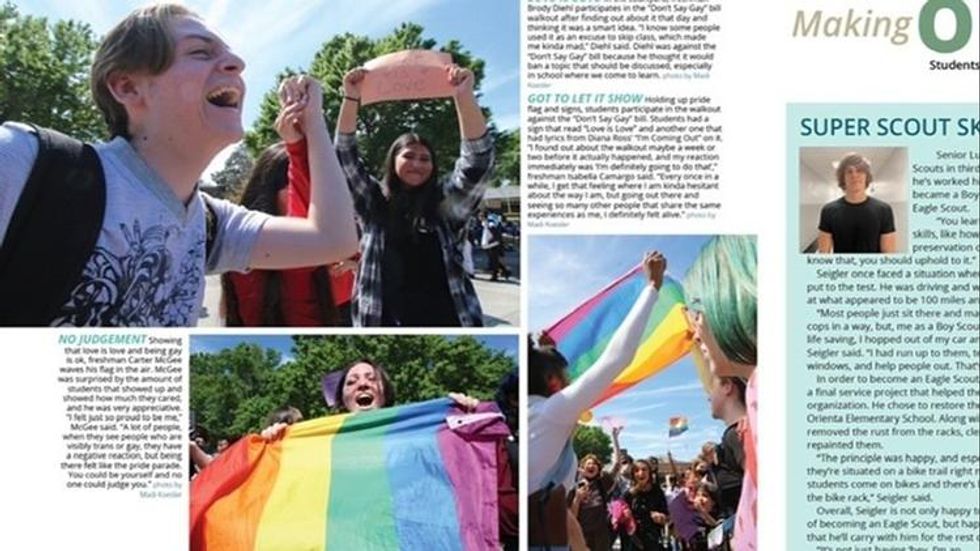 Lyman High yearbook page