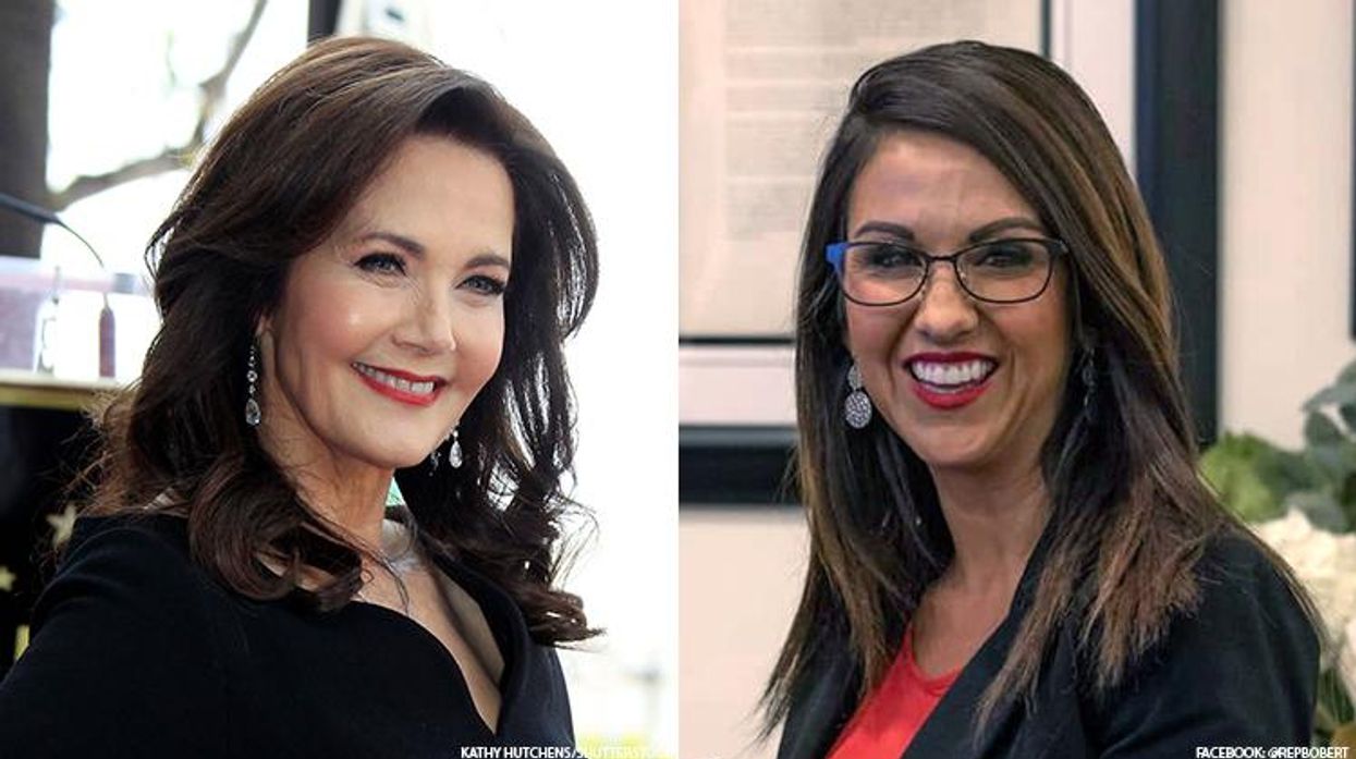 Lynda Carter and Lauren Boebert