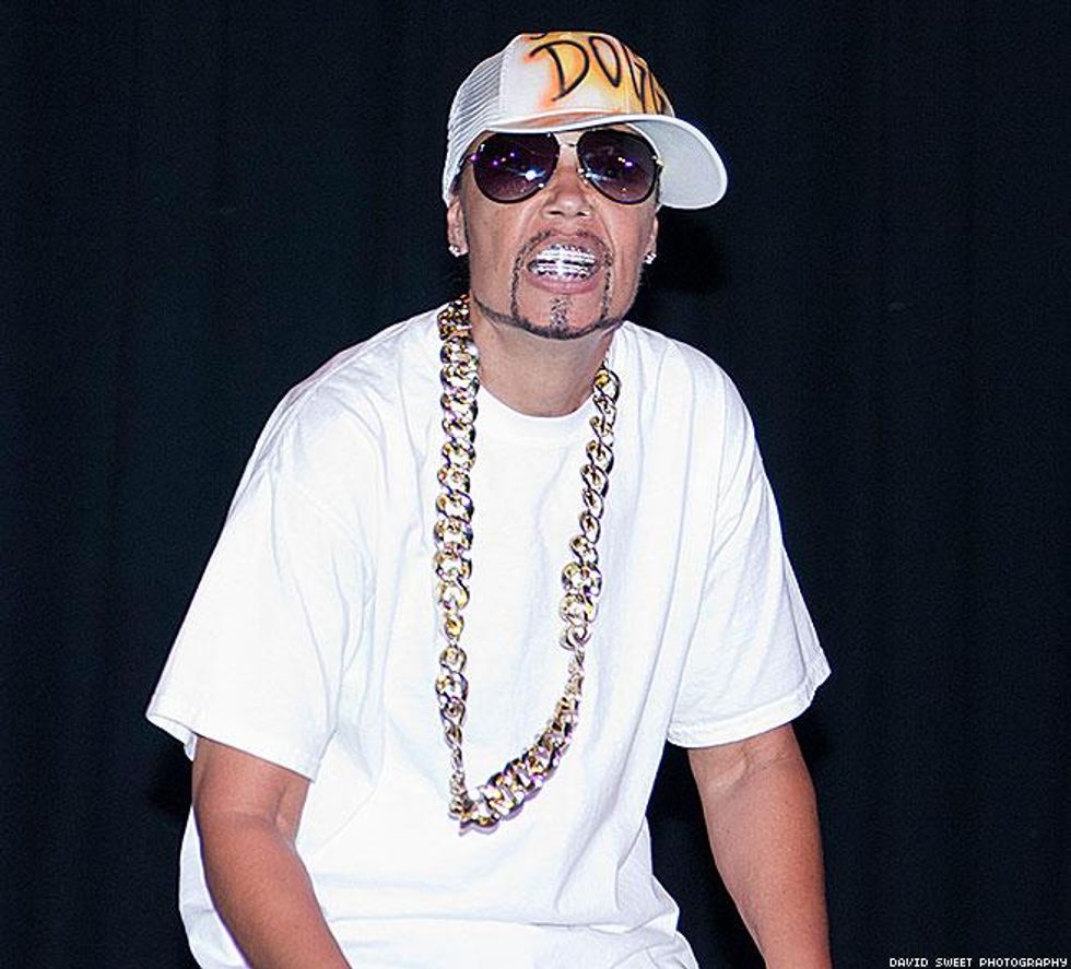 Madd Dogg 20/20, last year's winner doing his stepping down performance