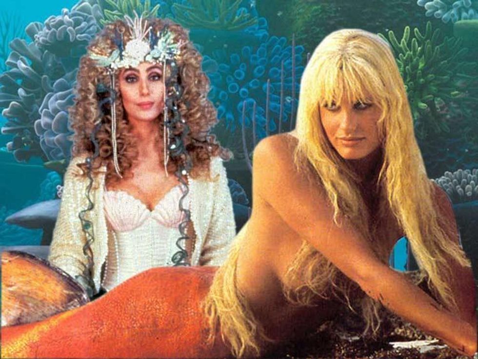 Madison (Daryl Hannah) from Splash and Mrs. Flax (Cher) from Mermaids
