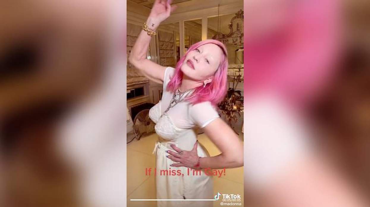 Madonna in a recent TikTok video