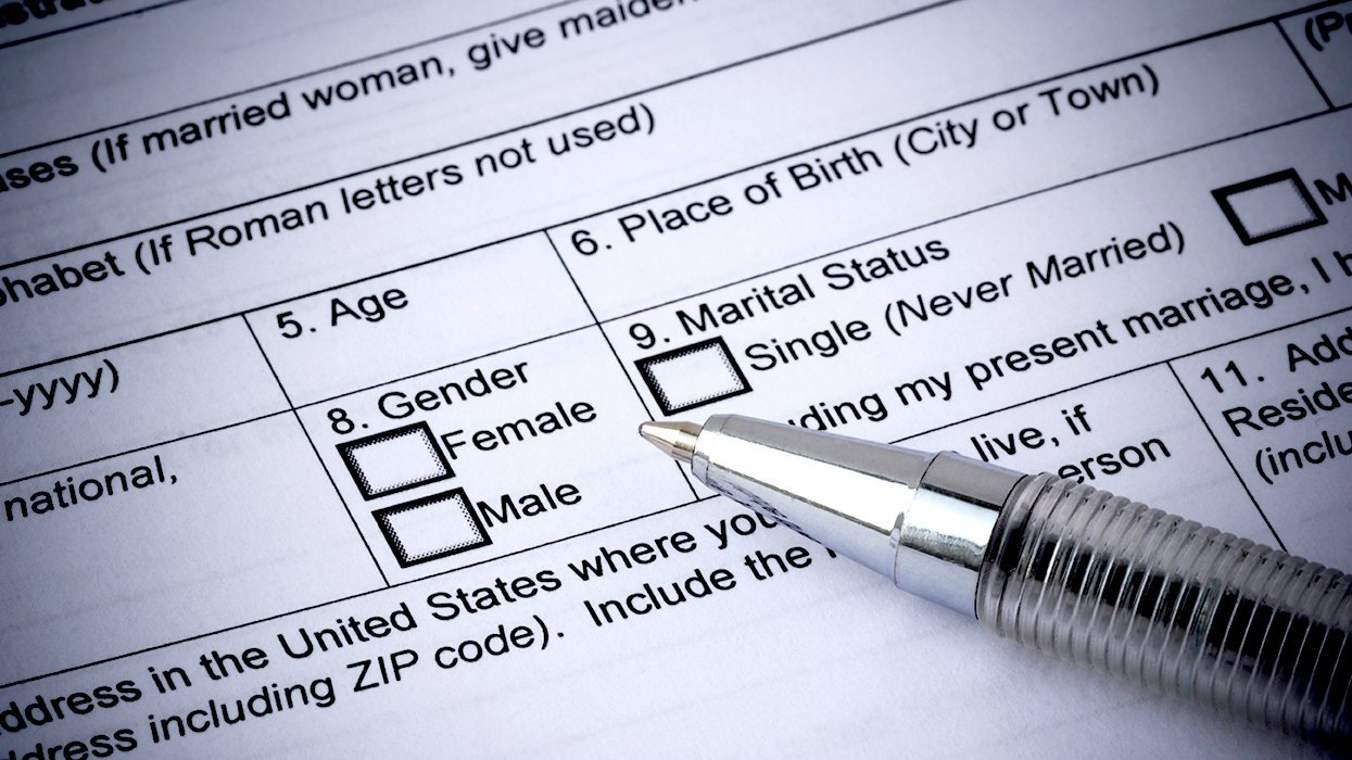 male female gender markers form missing nonbinary