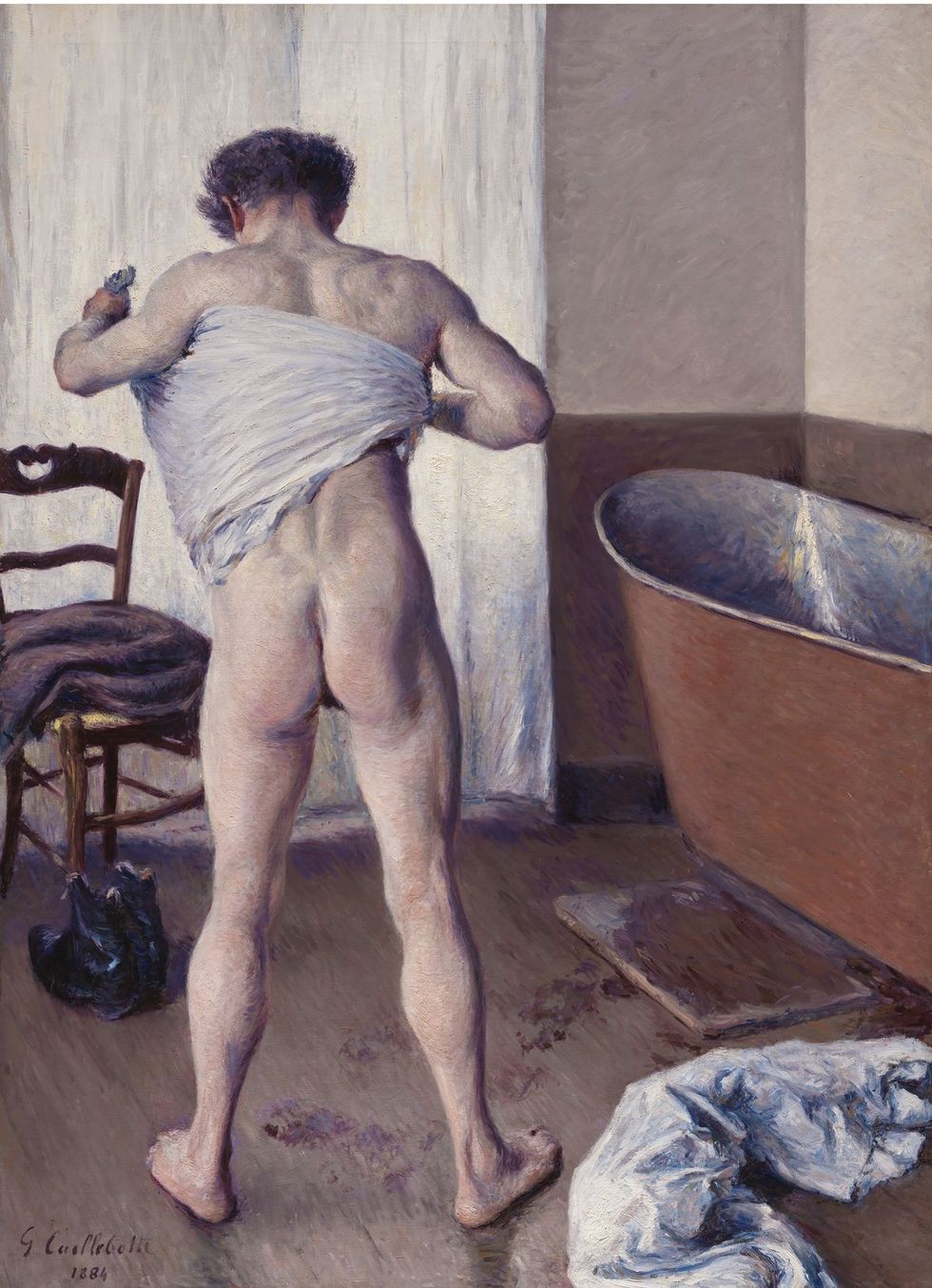 MAN AT HIS BATH 1884 Museum of Fine Arts Boston