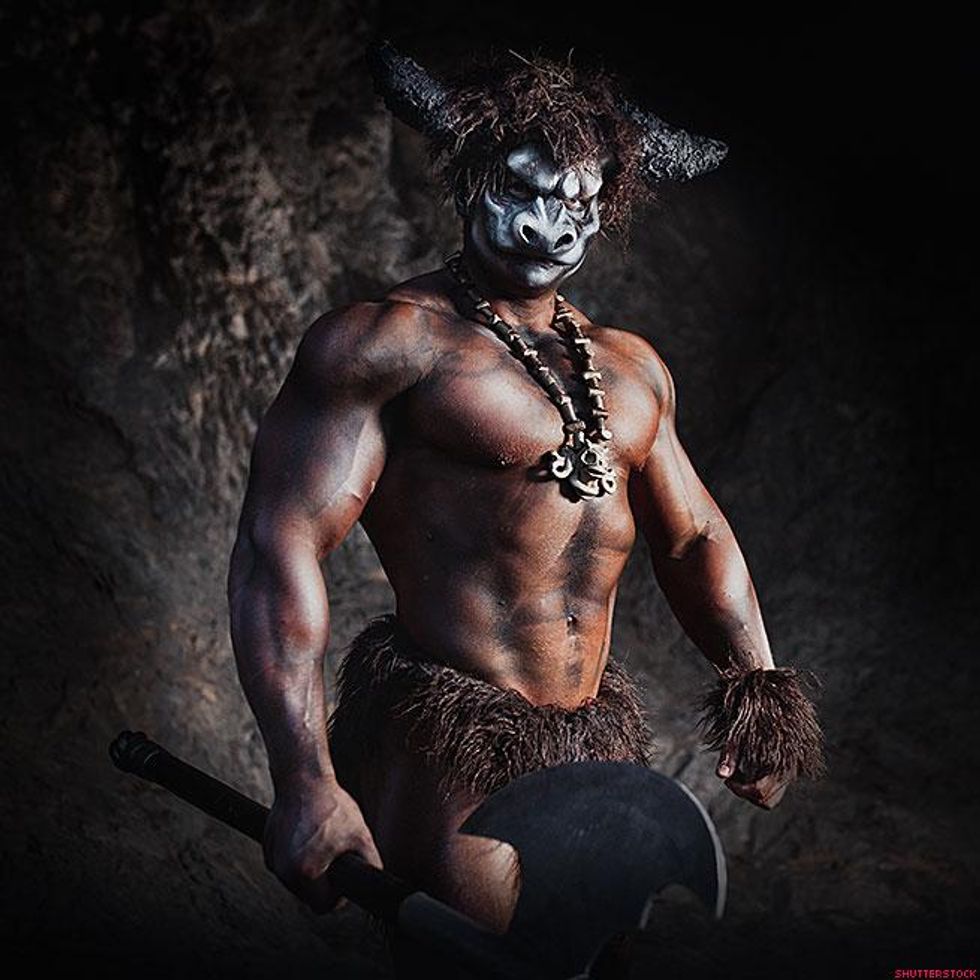 man in tribal costume