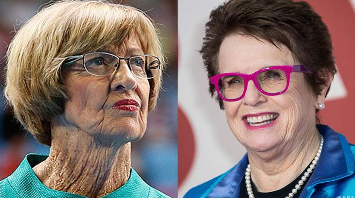 Margaret Court and Billie Jean King