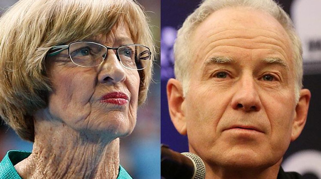 Margaret Court and John McEnroe