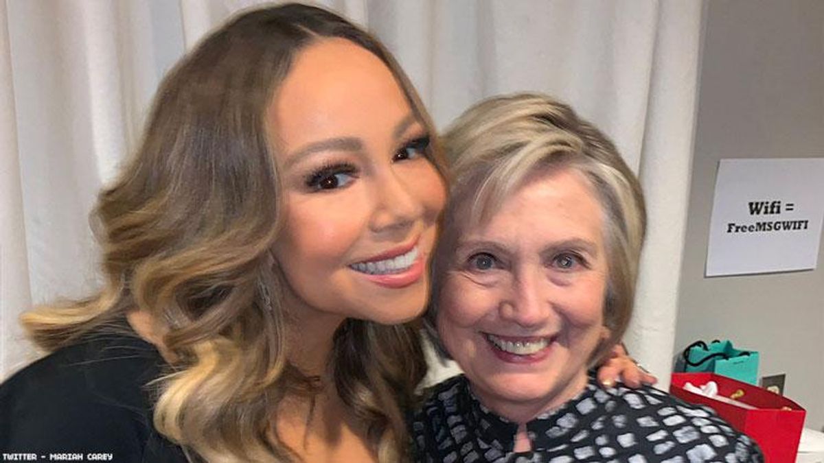 Mariah Carey and Hillary Clinton