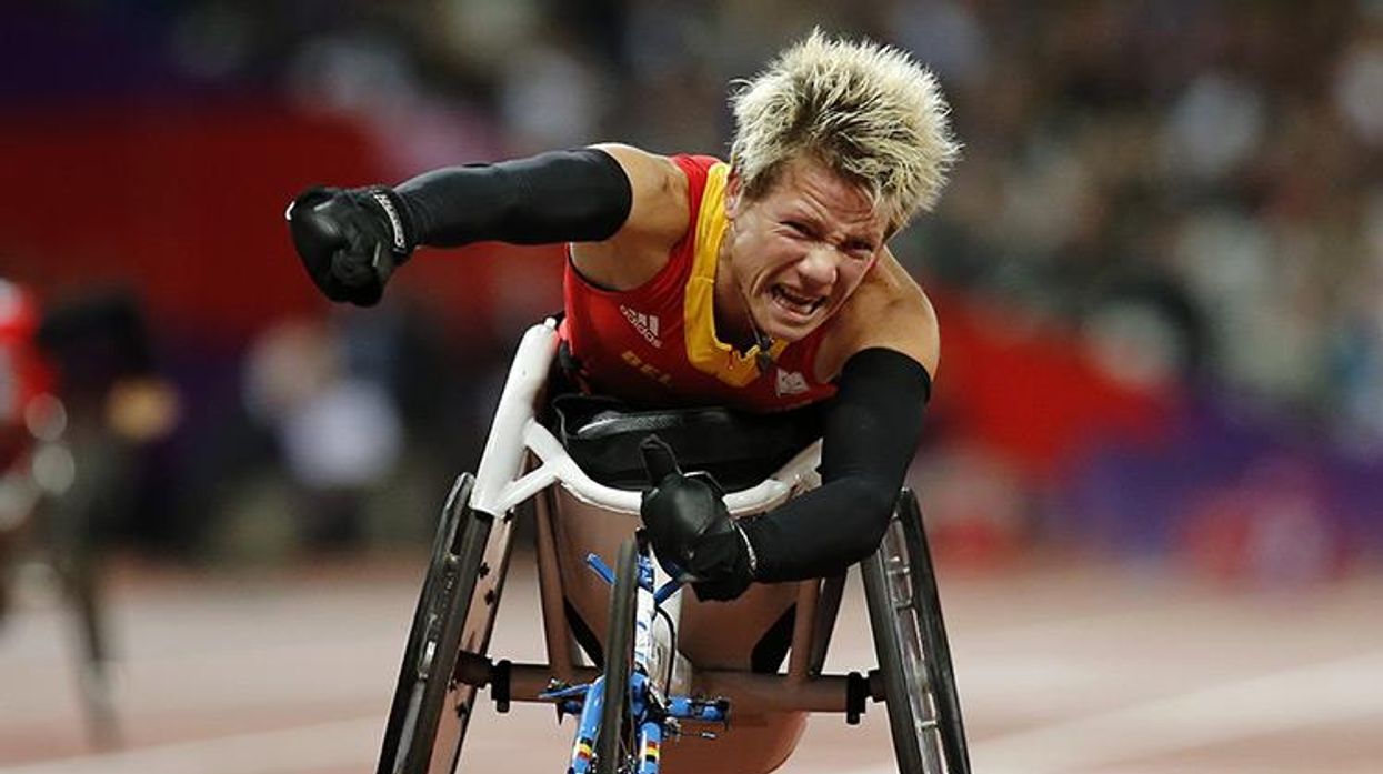 Marieke Vervoort won gold for this race during the 2012 Paralympic Games in London