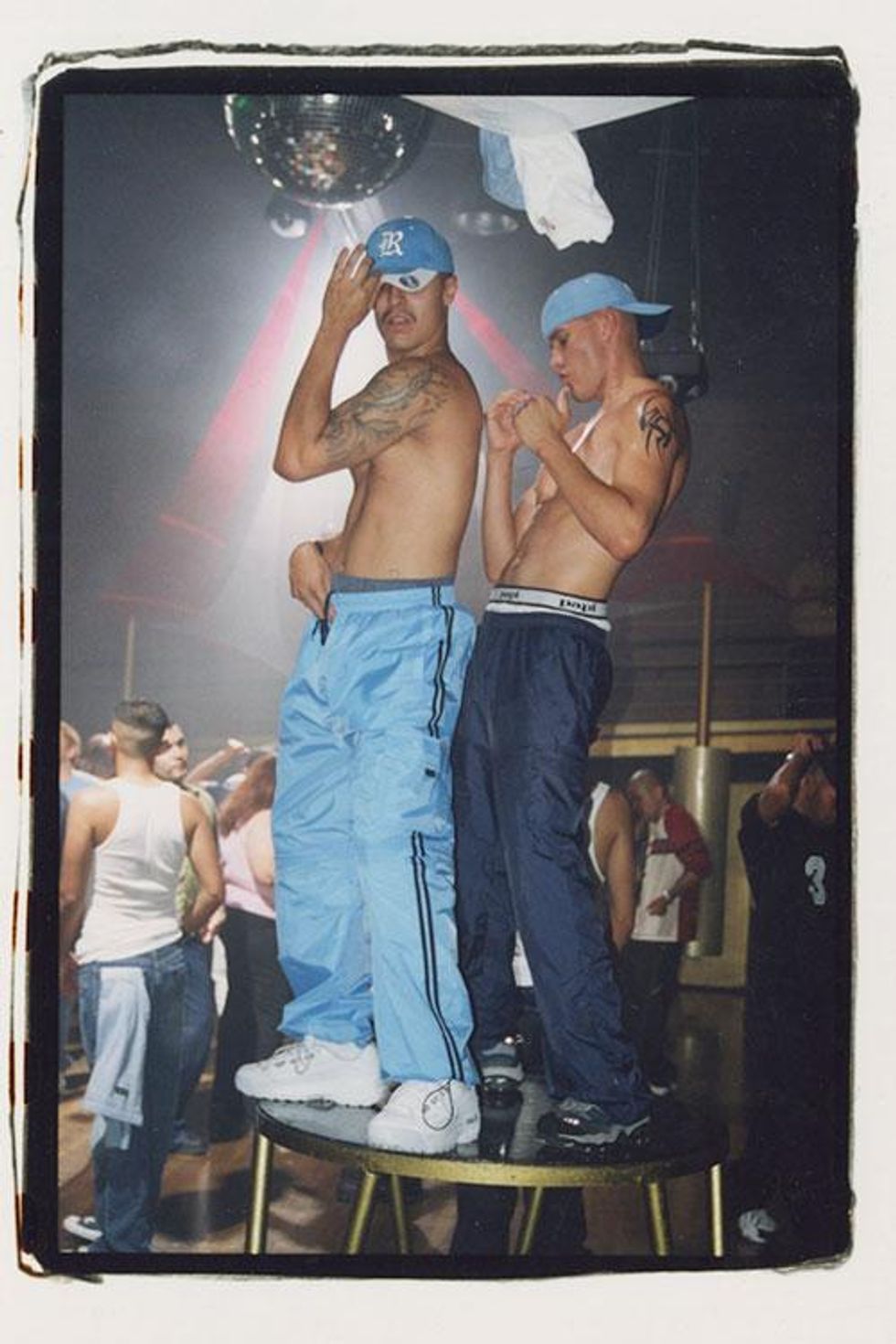 Mario Sandoval, Dancers at Arena Nightclub\u200b, Hollywood, 2003. Courtesy of the artist.