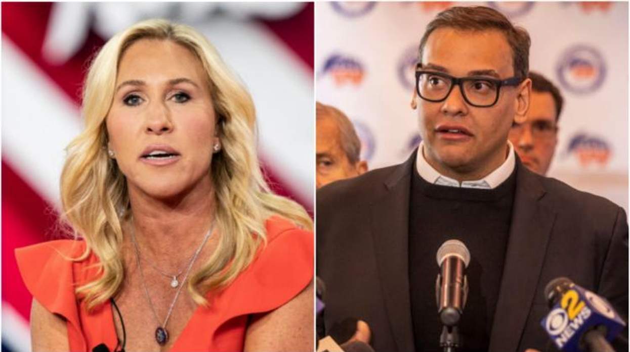 Marjorie Taylor Greene and George Santos