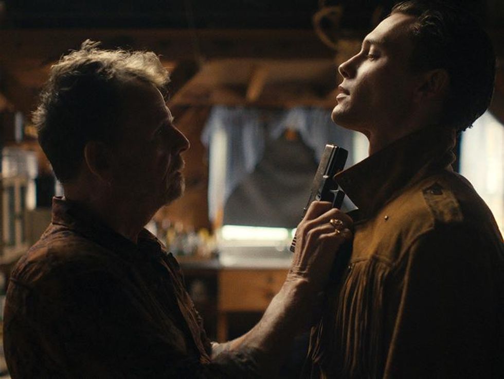 Mark Patton as Rich (l.) Cooper Koch as Ben (r.) in Carter Smith\u2019s SWALLOWED