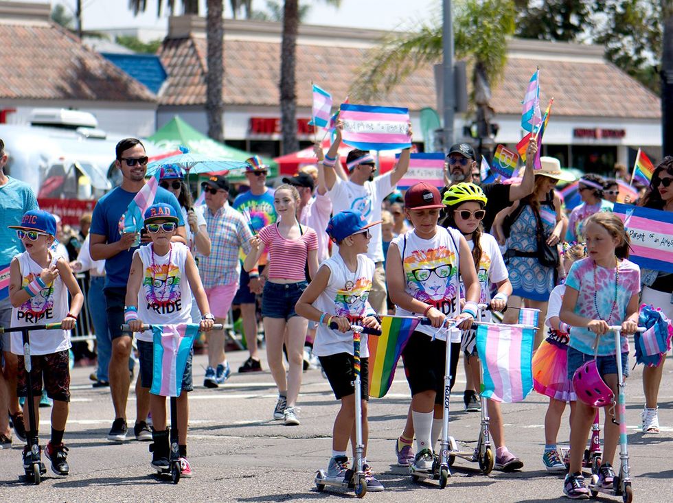 Mark Robinson Crazy Quotes kids at lgbtq pride parade san diego CA