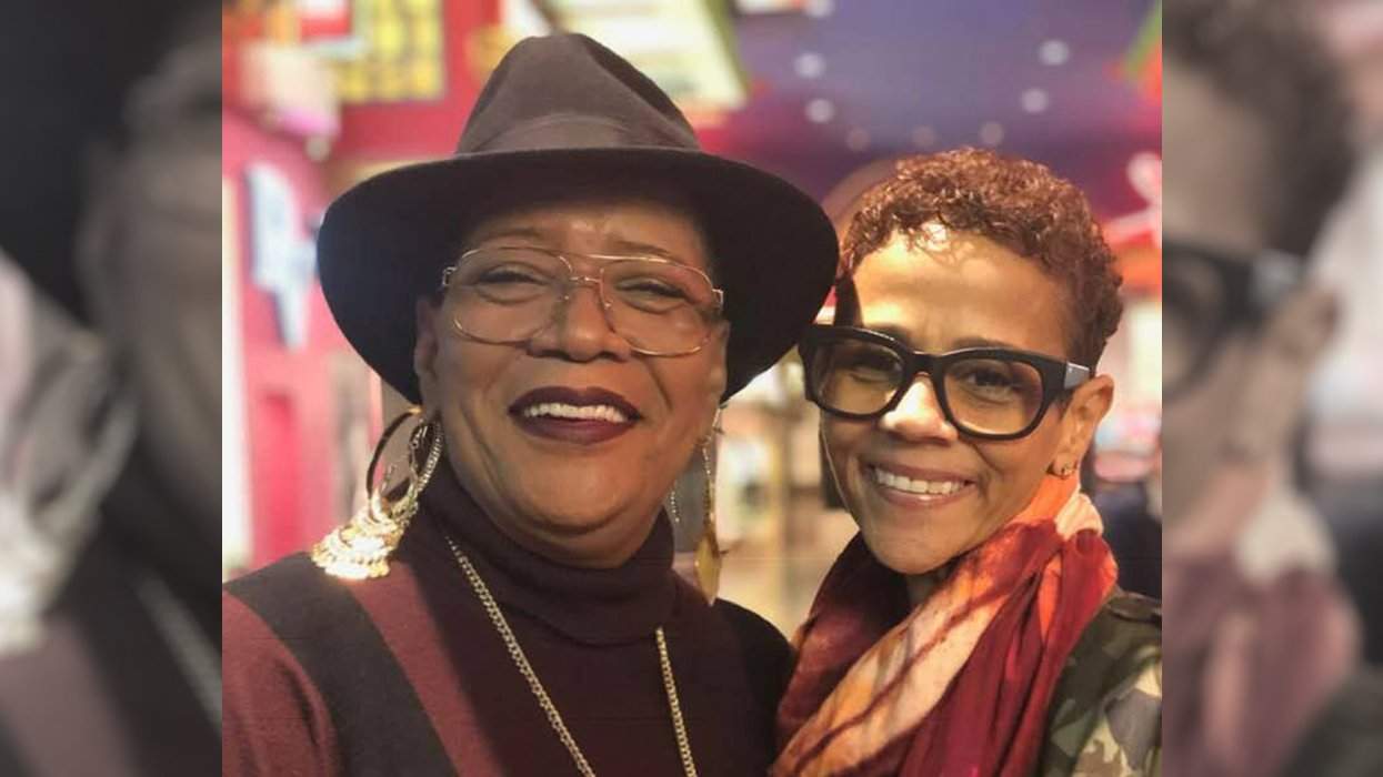 Marsha Warfield with wife Angie Maldonado