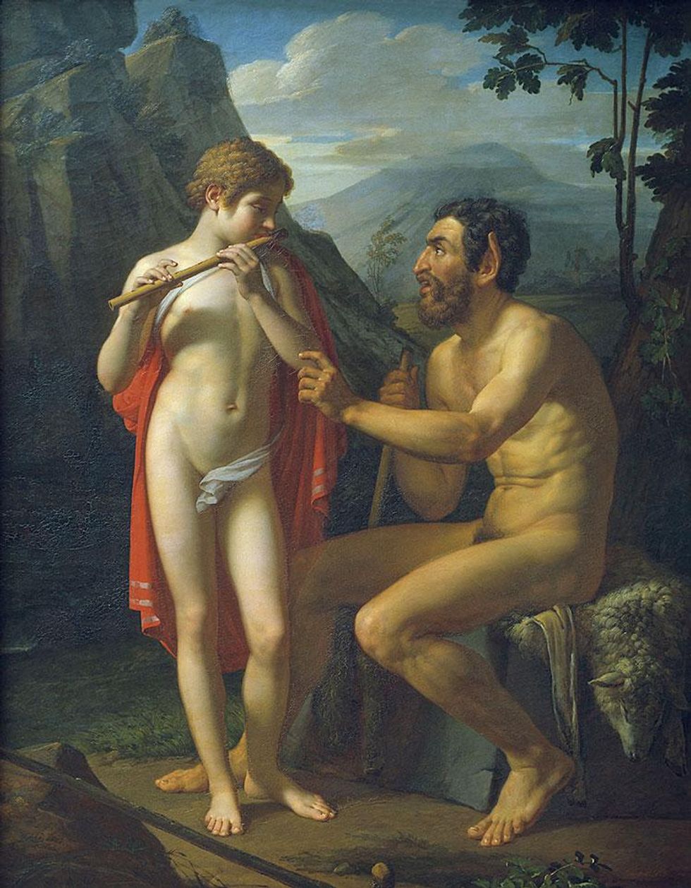 Marsyas Teaches Olympus by Petr Vasil'evich Basin, 1821