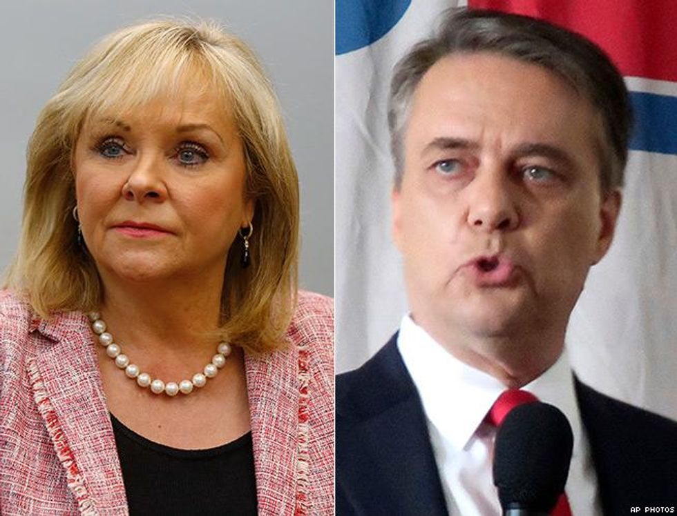 Mary Fallin and Jeff Colyer