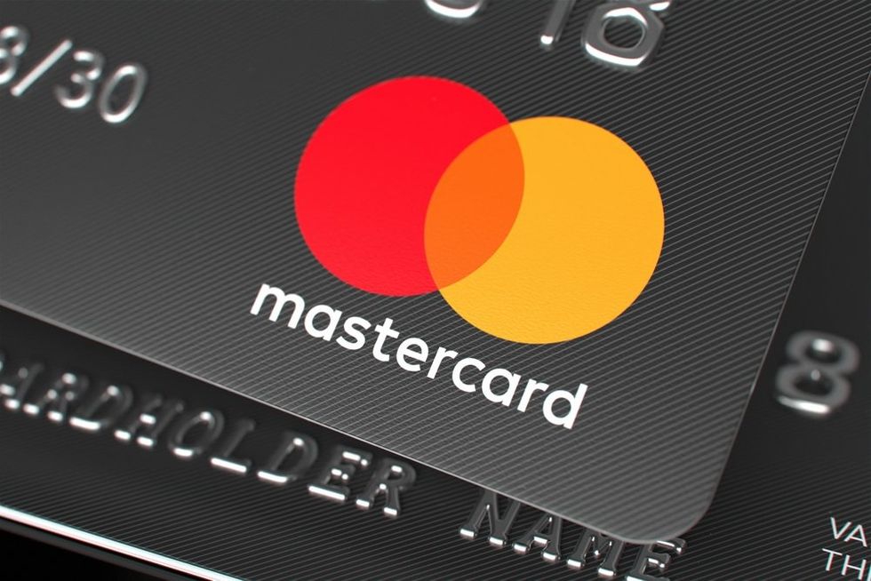 Mastercard logo on card\u200b