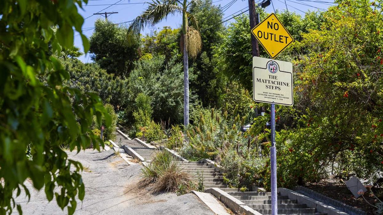 Mattachine Steps, leading to Harry Hay's former home in Los Angeles
