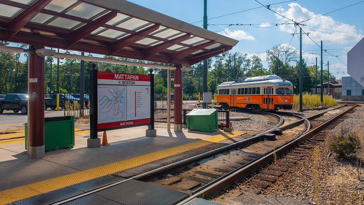 Mattapan Boston transit stop