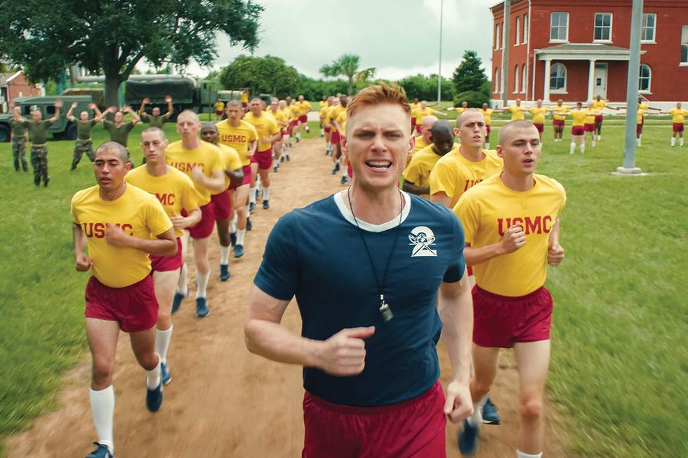 Max Parker as drill instructor Sgt. Sullivan in Netflix series Boots