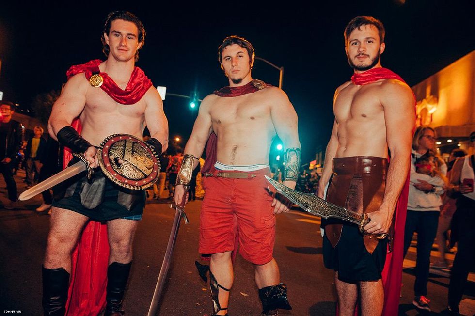 Maybe you are a victorious gladiator, or Captain America, or even an oiled up Tongan flag bearer at the Olympics...