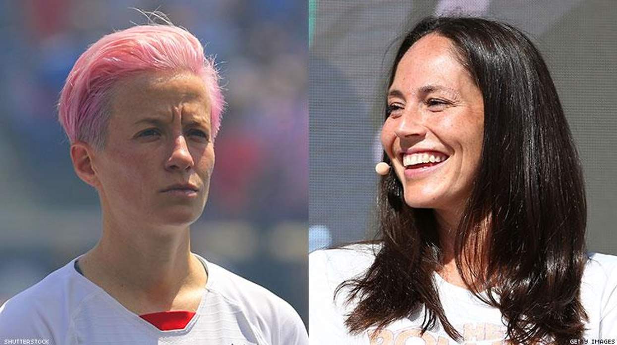 Megan Rapinoe and Sue Bird