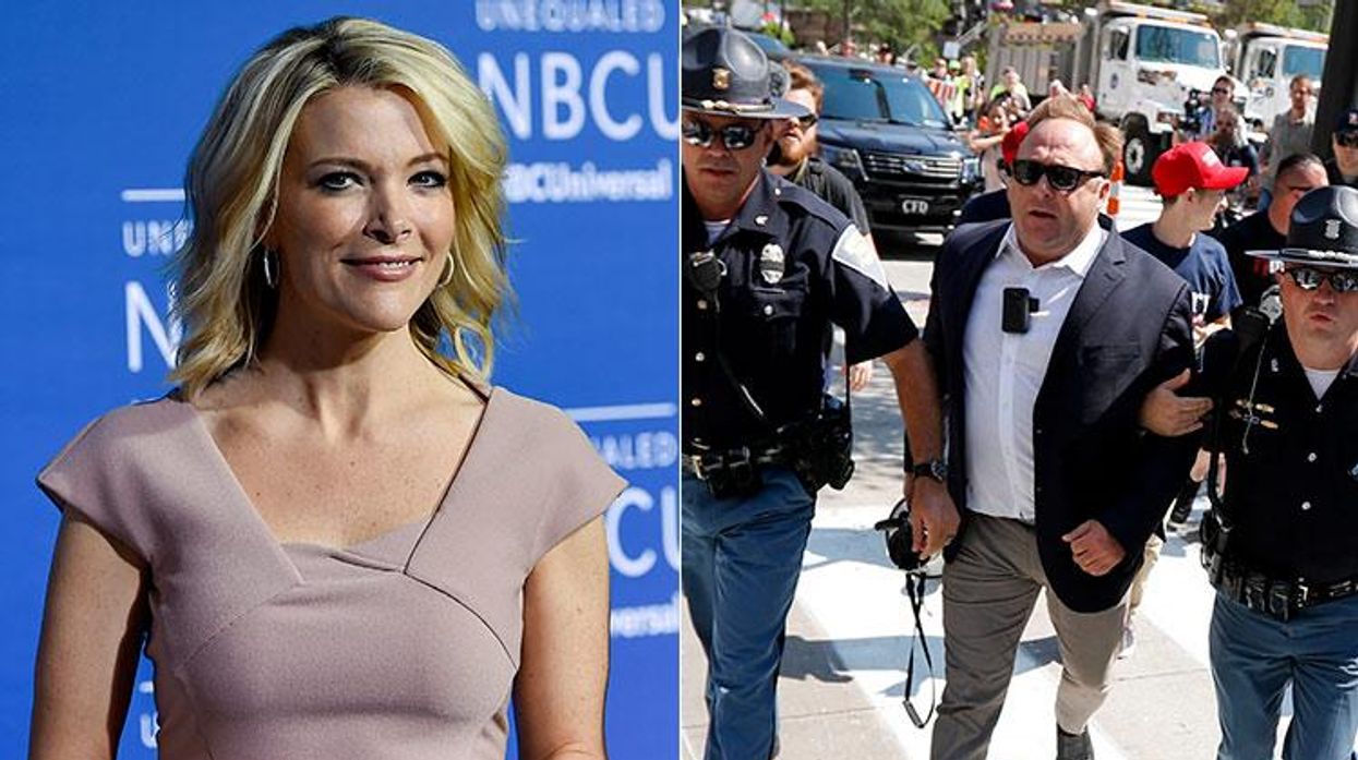Megyn Kelly and Alex Jones