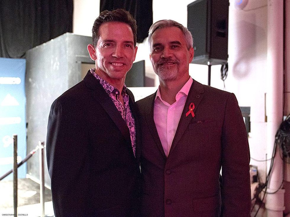 Mel England (left) and friend